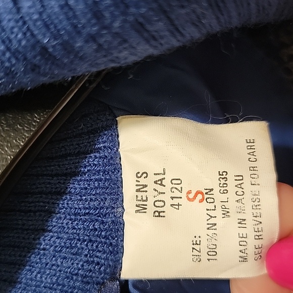 Woolrich Vintage Mens Royal Blue Windbreaker Size Small - Picture 4 of 13